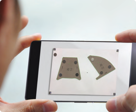 Example of CadShot Mobile on a smartphone